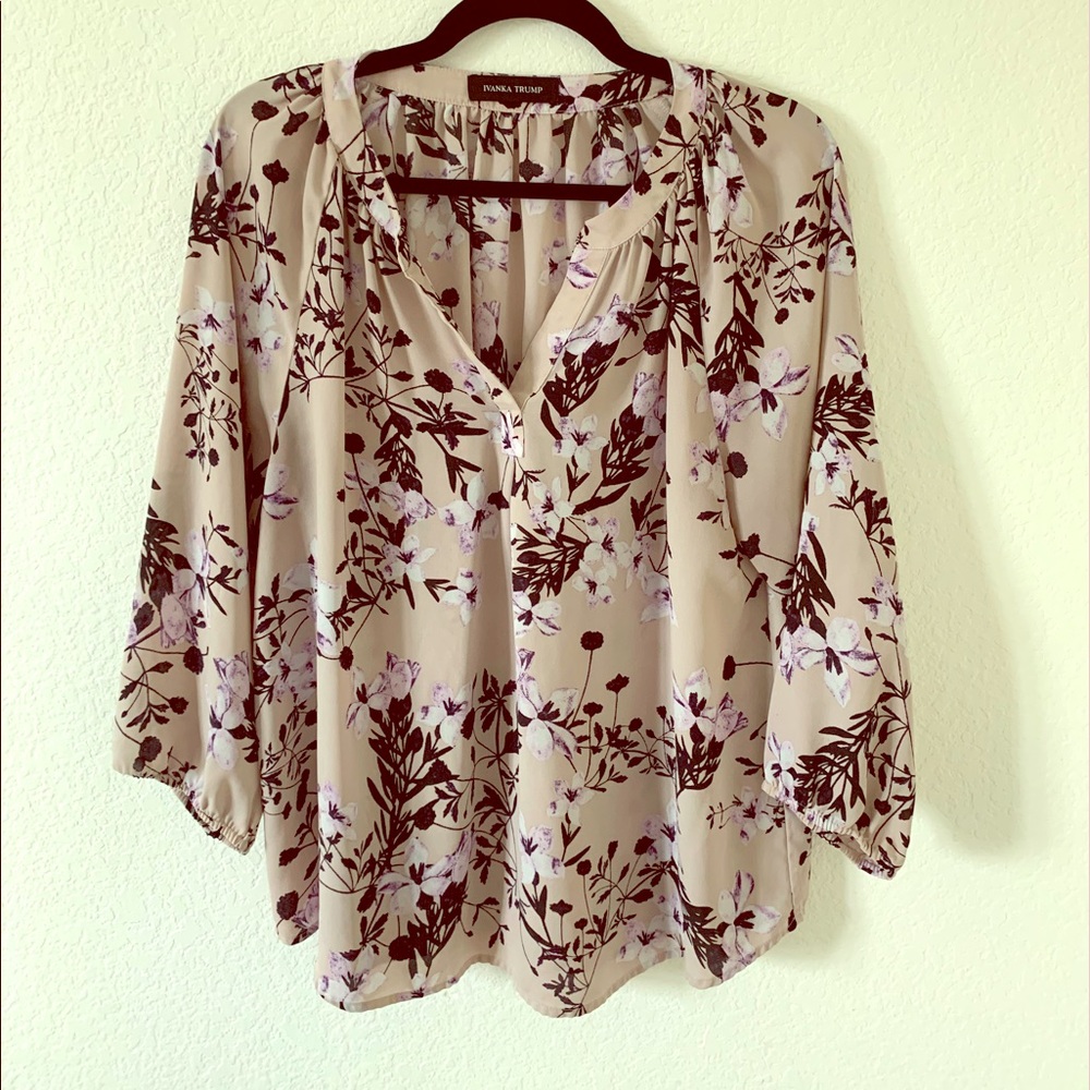Ivanka Trump Floral Blouse